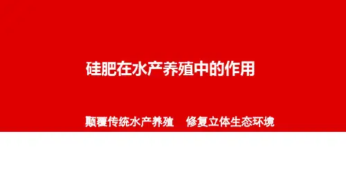 硅肥在水产养殖中的作用