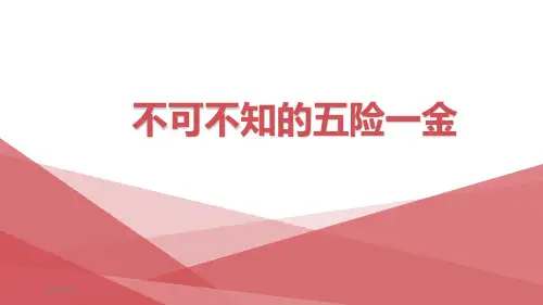社保(五险一金)ppt课件