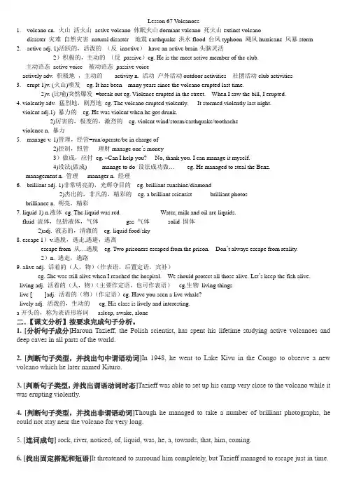 新概念英语第二册讲解 L67