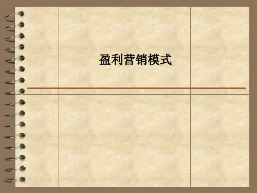 盈利营销模式PPT课件