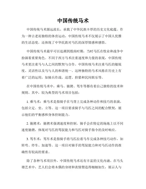 中国传统马术