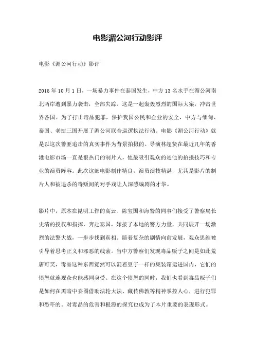 电影湄公河行动影评