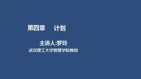 管理学原理02-4.3  计划工作的程序和原理