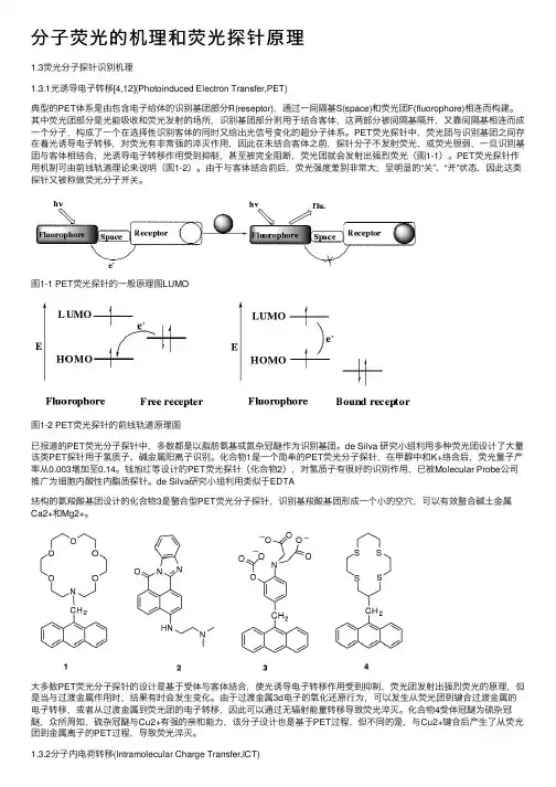 分子荧光的机理和荧光探针原理