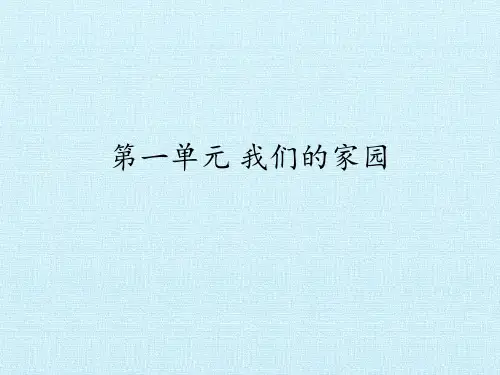 大象版二年级科学下册复习