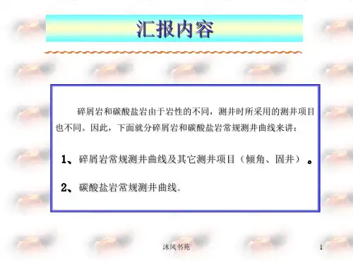 常规测井曲线说明应用材料