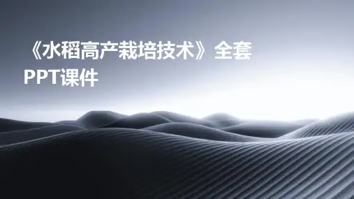 《水稻高产栽培技术》全套PPT课件