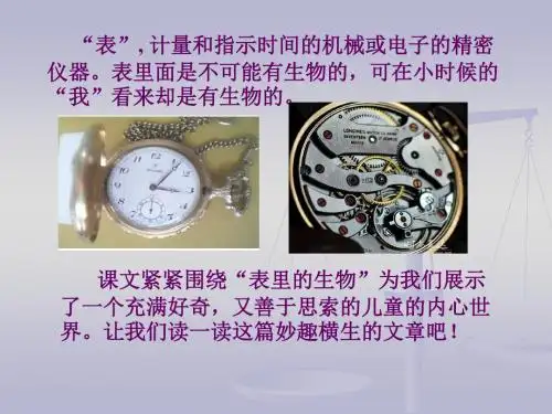 六上《表里的生物》ppt课件1