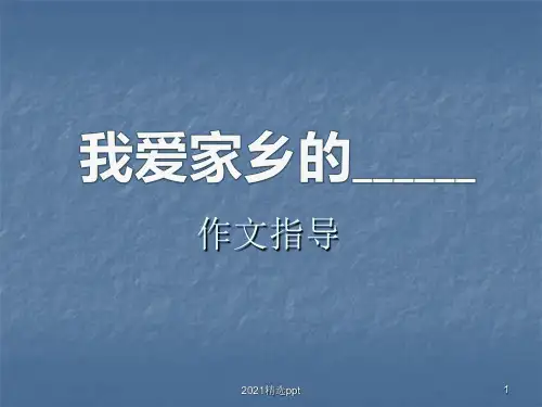我爱家乡的作文指导ppt课件