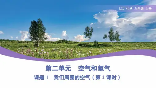 第二单元 空气和氧气课题1 我们周围的空气(第2课时)课件(共20张PPT内嵌视频)