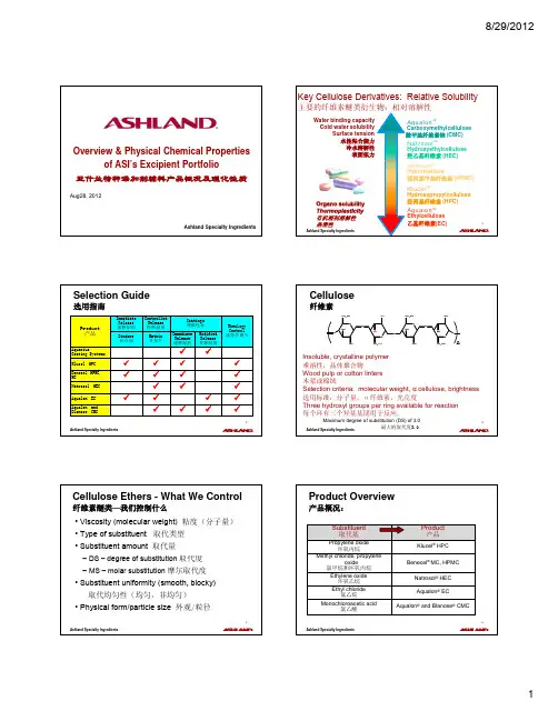 亚什兰特种添加剂辅料
