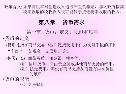 货币需求