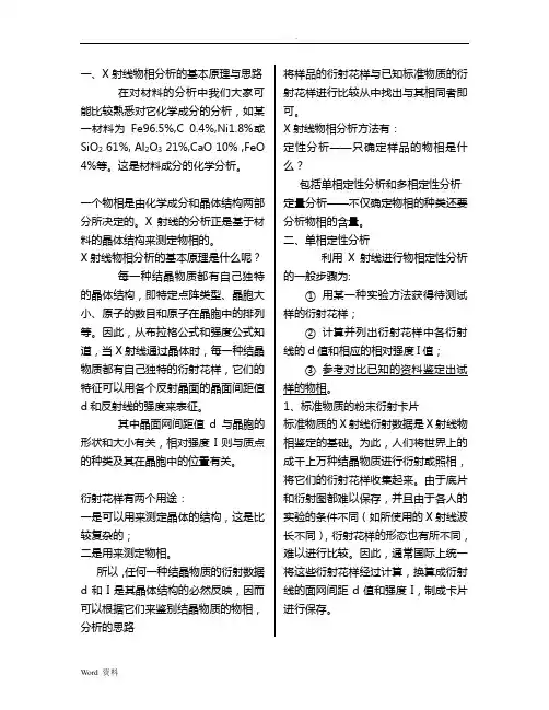 现代材料测试技术试题答案