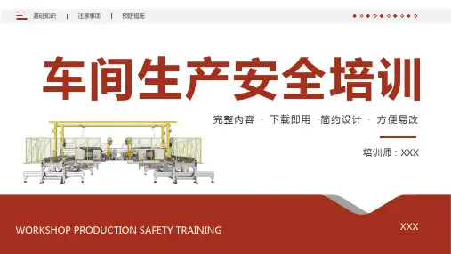 车间生产安全培训PPT课件