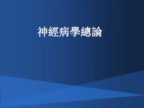 神经病学课件：神经病学总论-