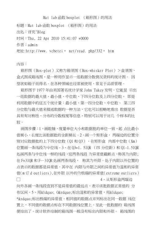 Matlab函数boxplot(箱形图)的用法.docx