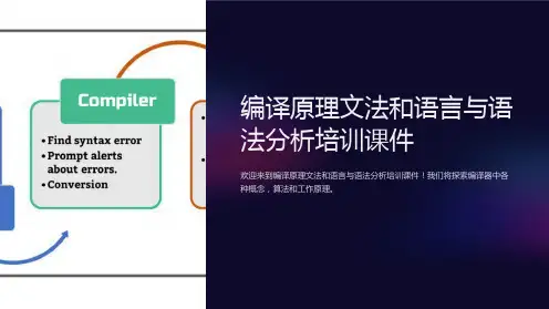 编译原理文法和语言与语法分析培训课件