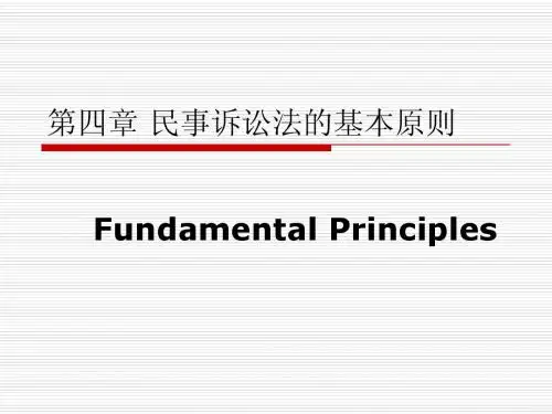4.民事诉讼法的基本原则