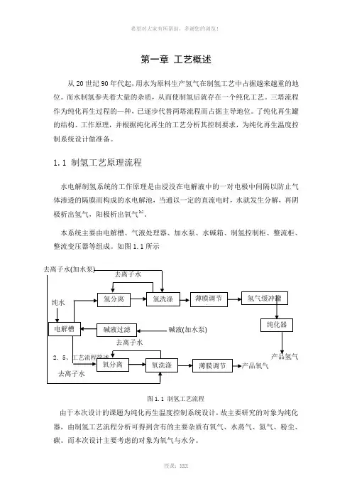 1制氢工艺介绍