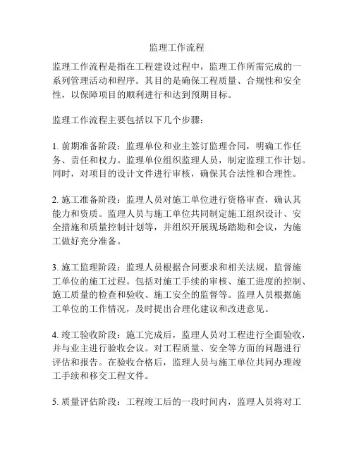 监理工作流程