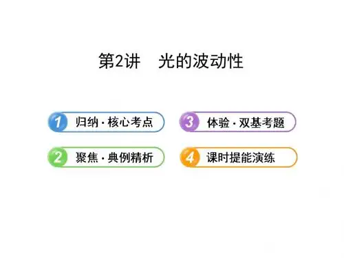 高三物理一轮复习课件：12.2光的波动性(人教版)