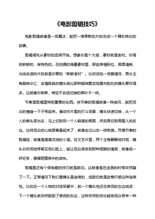《电影剪辑技巧》