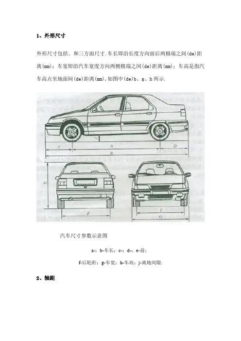 汽车尺寸参数