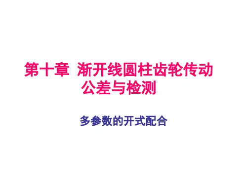 渐开线圆柱齿轮传动公差与检测