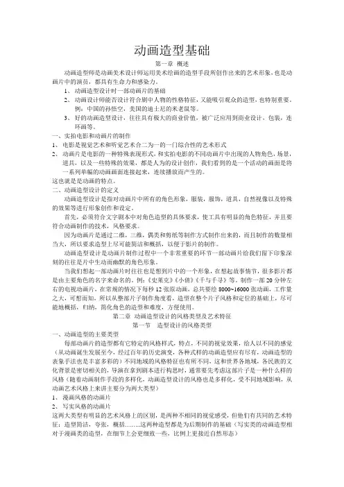 动画造型基础w