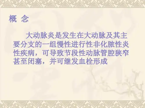 大动脉炎的超声诊断和鉴别诊断2011