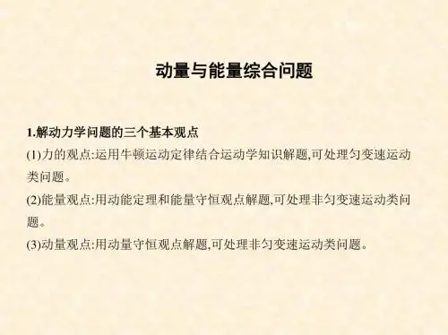 高考压轴题——动量和动量综合应用