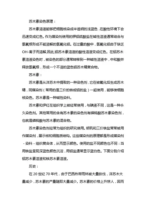 苏木素染色原理