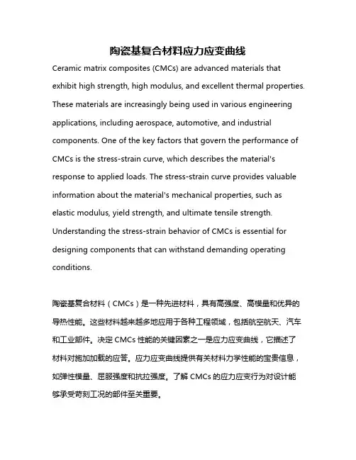 陶瓷基复合材料应力应变曲线