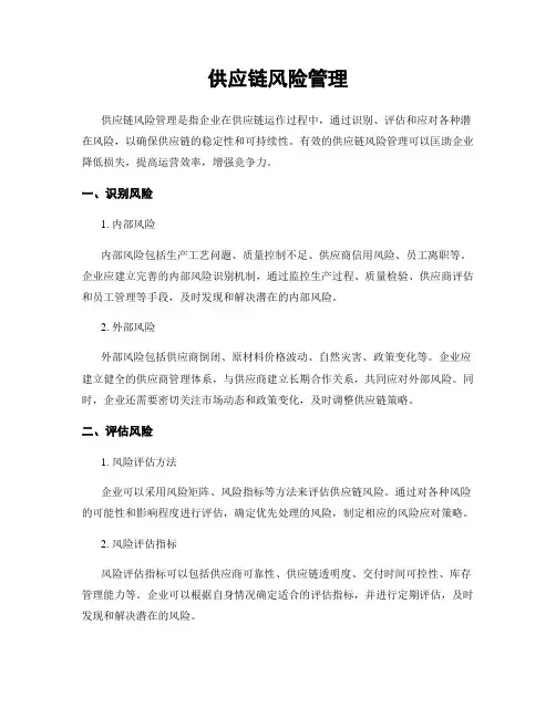 供应链风险管理