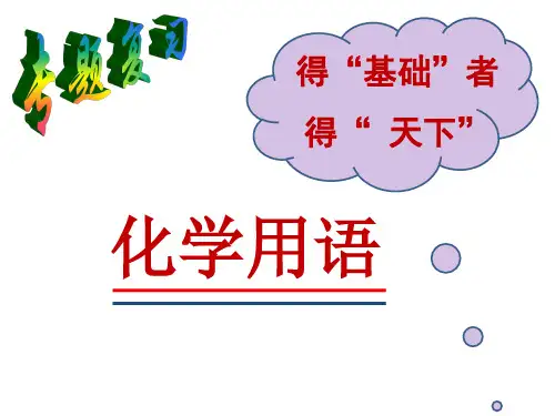 中考化学专题复习：化学用语(共38张PPT)PPT下载