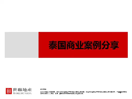 深圳泰国商业案例分享PPT课件