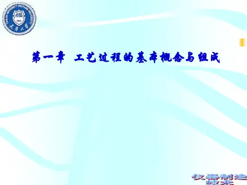第一章工艺过程的基本概念与组成