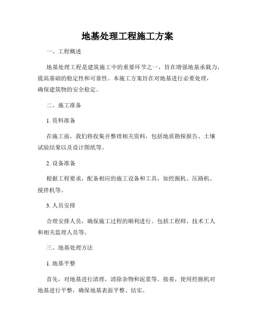 地基处理工程施工方案