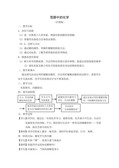 沪教新课标九年级下册初中化学《第八章 食品中的有机化合物 整理与归纳》_0