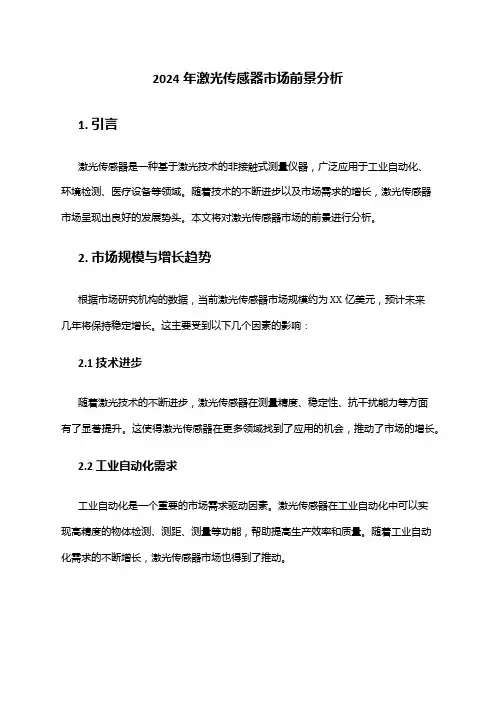 2024年激光传感器市场前景分析
