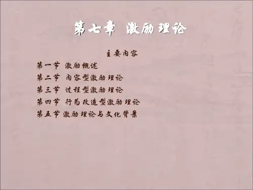 管理学第七章激励理论课件
