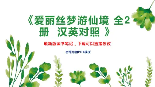 《爱丽丝梦游仙境 全2册  汉英对照 》读书笔记思维导图