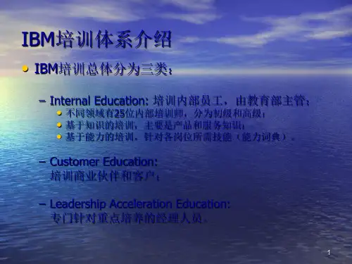 IBM培训体系介绍PPT课件
