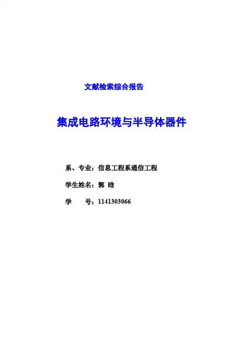 文献检索综合报告