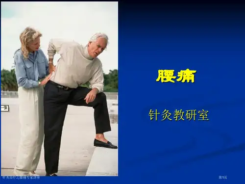 针灸治疗之腰痛专家讲座