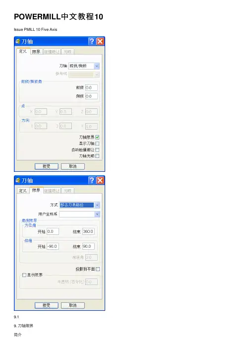 POWERMILL中文教程10
