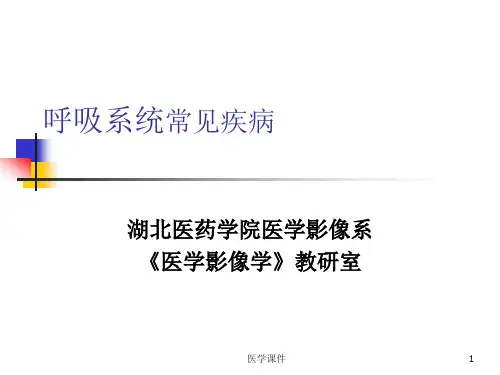 医学影像学-呼吸系统常见疾病 课件