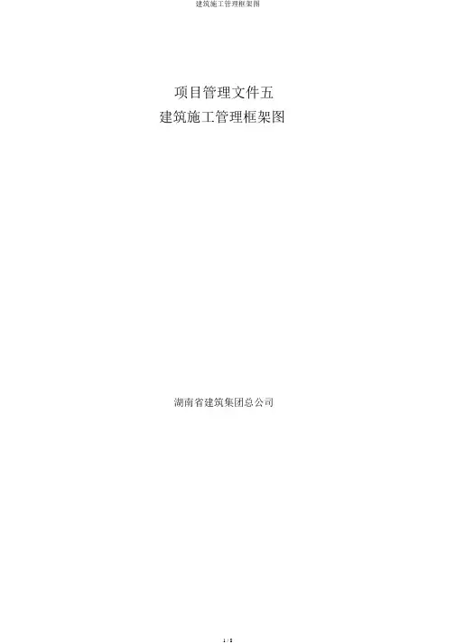 建筑施工管理框架图