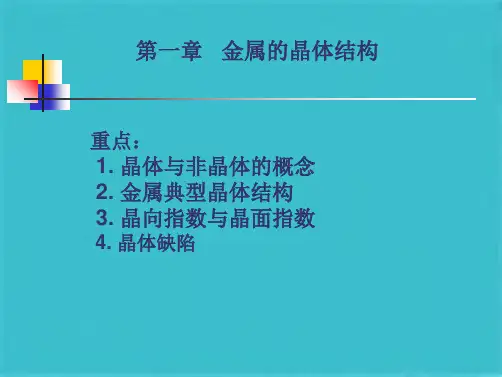第一章-金属的晶体结构(共118张PPT)可修改全文