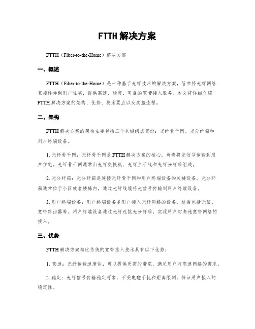 FTTH解决方案